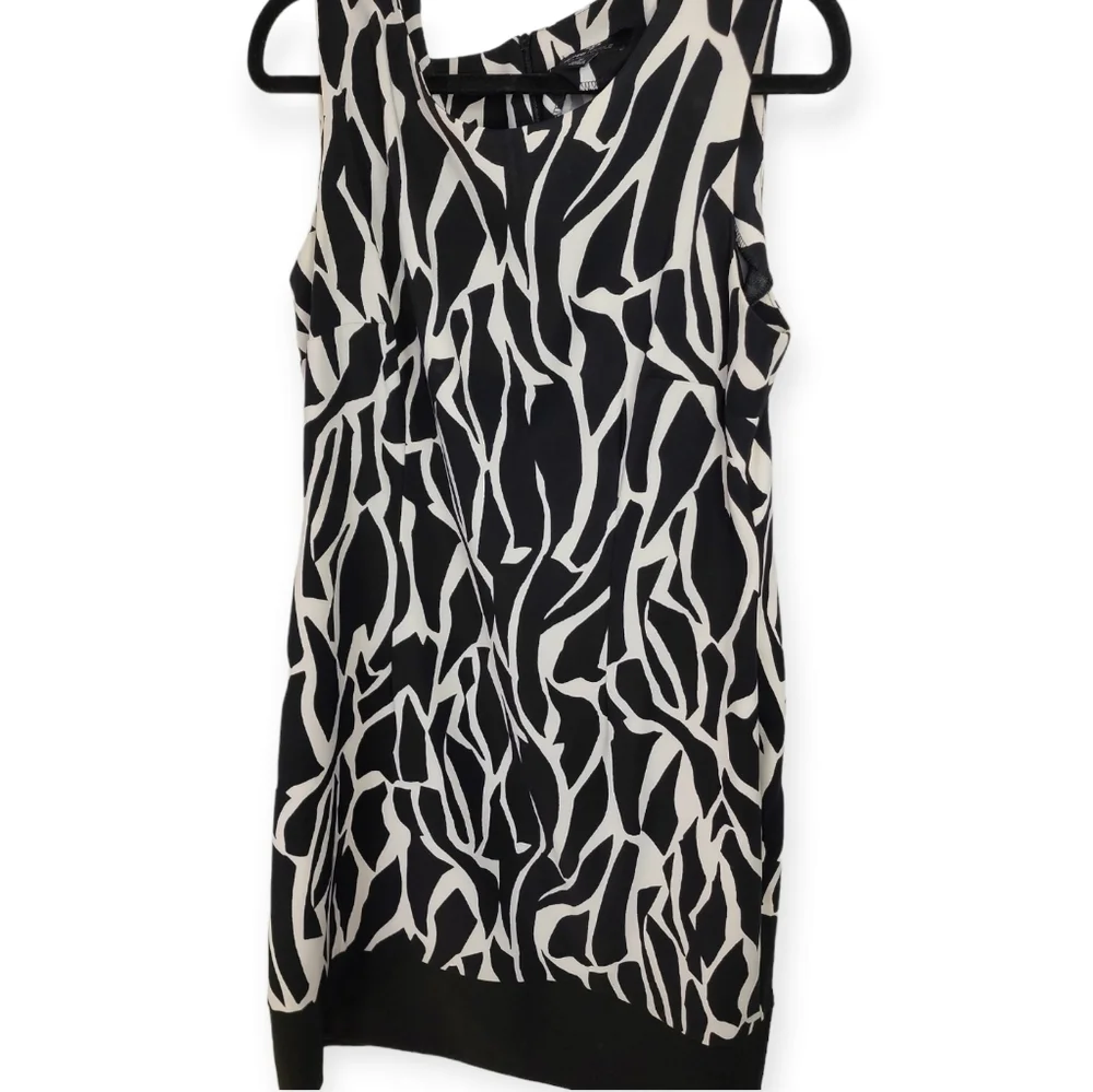 Ronnie Nicole dress black with white sleeveless size 16 - Picture 5 of 13